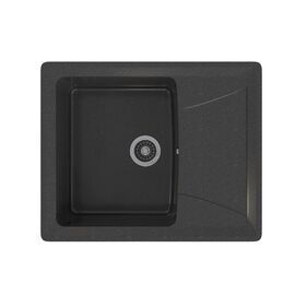 Мойка MIXLINE ML-GMS03 из искусственного камня цвет черный 60.5х49 см_