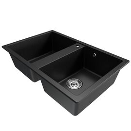 Мойка MIXLINE ML-GM23 из искусственного камня цвет черный 77х50 см_