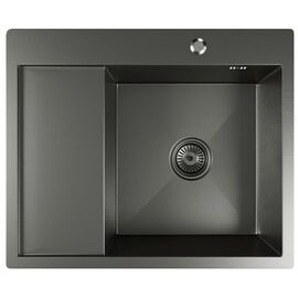 Мойка MIXLINE PRO из нержавеющей стали цвет черный 60х50 см_