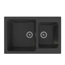 Мойка MIXLINE ML-GMS13 из искусственного камня цвет черный 77.5х50.5 см_