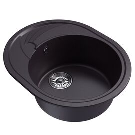 Мойка MIXLINE из искусственного камня цвет шоколад 58х47 см_