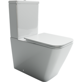 Напольный пристенный унитаз Ceramicanova Cubic Rimless CN1803_