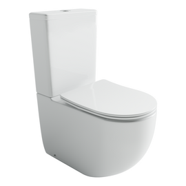 Напольный пристенный унитаз Ceramicanova Metropol смыв торнадо белый CN4001T_