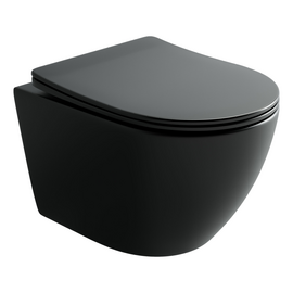 Подвесной унитаз Ceramicanova Uno смыв торнадо 490x360x360 черный матовый CN11001TMB_