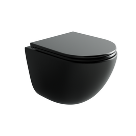 Подвесной унитаз Ceramicanova Vogue безободковый, смыв торнадо CN4008TMB_