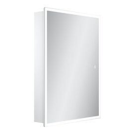 Зеркальный шкаф для ванной комнаты SANCOS Cube 600х140х800 с подсветкой CU600_