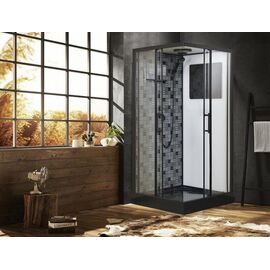 Душевая квадратная кабина с крышей ESBANO ESB-90CKR 90х90х210 см, Размер: 90х90_