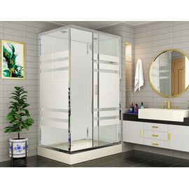 Душевая кабина прямоугольная с крышей ESBANO ESE-108CKR 100х80х210, Размер: 100х80_