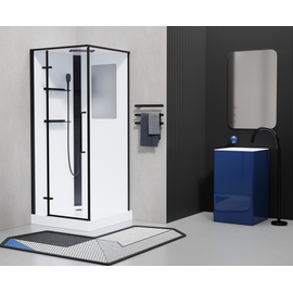 Кабина душевая ESBANO ESM-QUADRO-90 (Left) 90х90х215, Установка: Левая_