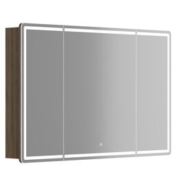Зеркальный шкаф для ванной комнаты SANCOS Mirror 1190x150х740 мм с LED подсветкой дуб чарльстон MI120ECH_