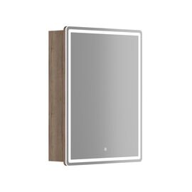 Зеркальный шкаф для ванной комнаты SANCOS Mirror 590x150х740 мм с LED подсветкой дуб галифакс натуральный MI60EG_