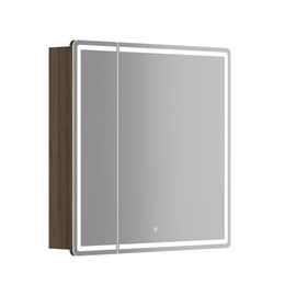 Зеркальный шкаф для ванной комнаты SANCOS Mirror 790x150х740 мм с LED подсветкой дуб чарльстон MI80ECH_