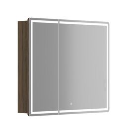 Зеркальный шкаф для ванной комнаты SANCOS Mirror 890x150х740 мм с LED подсветкой дуб чарльстон MI90ECH_