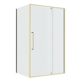 Душевое ограждение Niagara Nova NG-45-12ASG-A100SG-34 120х100х195 распашное профиль золото сатин_