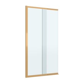 Душевая шторка на ванну с фиксированным креплением одной створки CEZARES SLIDER-FIX-VF-11-90/150-C-BORO, Профиль: Брашированное золото_