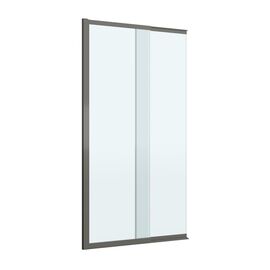 Душевая шторка на ванну с фиксированным креплением одной створки CEZARES SLIDER-FIX-VF-11-90/150-C-GM, Профиль: Оружейная сталь_