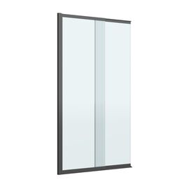 Душевая шторка на ванну с фиксированным креплением одной створки CEZARES SLIDER-FIX-VF-11-90/150-C-NERO, Профиль: Черный_