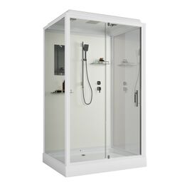 Душевая кабина Niagara Standart ST120/90/15Q 120х90х215 прямоугольник профиль белый, Размер: 120х90, Наличие крыши: С крышей_