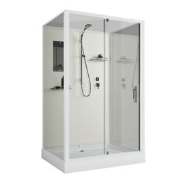 Душевая кабина Niagara Standart ST120/90/15Q/BK 120х90х210 прямоугольник профиль белый без крыши, Размер: 120х90, Наличие крыши: Без крыши_