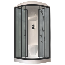 Душевая кабина Royal Bath RB 100HK6 серое/прозрачное стекло, Размер: 100х100, Стекло: Прозрачное_