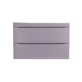 Тумба подвесная Style Line Бергамо мини 90 2 ящика Люкс антискрейтч серый PLUS_