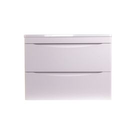 Тумба подвесная Style Line Бергамо мини 70 2 ящика Люкс антискрейтч белый PLUS_