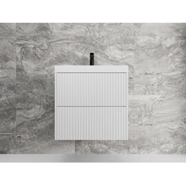 Тумба подвесная Style Line Стокгольм 60 Classic 60 2 ящика белый рифленый софт PUSH_