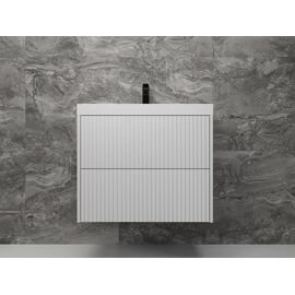 Тумба подвесная Style Line Стокгольм 70 Classic 70 2 ящика белый рифленый софт PUSH_