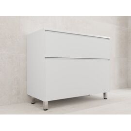 Тумба напольная Style Line Лима 100 эмаль под раковину Line 100 2 ящика PLUS белый матовый_