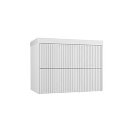 Тумба подвесная Style Line Стокгольм 80 Classic 80 2 ящика белый рифленый софт PUSH_