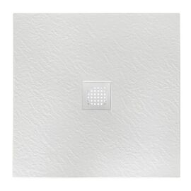 Душевой поддон из искусственного мрамора с сифоном BelBagno UNO TRAY-MR-UNO-A-80-35-W-BO_