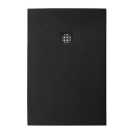 Душевой поддон из искусственного мрамора с сифоном BelBagno UNO TRAY-MR-UNO-AH-120/90-35-NERO-NO_