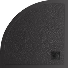 Душевой поддон из искусственного мрамора с сифоном BelBagno UNO TRAY-MR-UNO-R-90-550-35-NERO-NO_