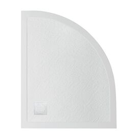 Душевой поддон из искусственного мрамора с сифоном BelBagno UNO TRAY-MR-UNO-RH-120/80-550-35-W-L-CR_