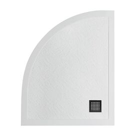 Душевой поддон из искусственного мрамора с сифоном BelBagno UNO TRAY-MR-UNO-RH-120/90-550-35-W-R-NO_