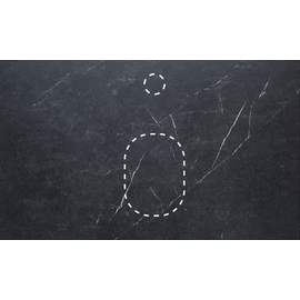 Столешница La Fenice Granite Black Olive Light Lappato 100 см черная_