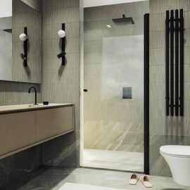 Душевая дверь на монопетле MaybahGlass MGD-1670-6 1980х700 стекло бесцветное 6 мм_