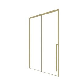 Душевая дверь Timo TDSS-120/17C-8R 1200х2000 профиль матовое золото стекло прозрачное 8 мм_