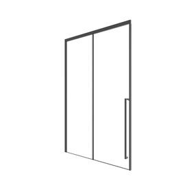 Душевая дверь Timo TDSS-150/03C-8R 1500х2000 профиль черный стекло прозрачное 8 мм_