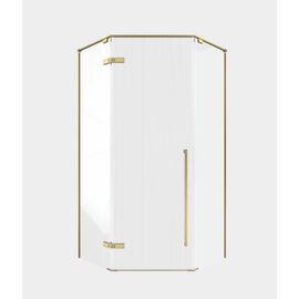 Душевой угол Timo TTSSP-90/17C-8 900х900х2000 профиль матовое золото стекло прозрачное 8 мм_