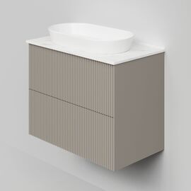 Тумба под раковину La Fenice La Fenice Terra Twin Cappuccino 80 см бежевая матовая_