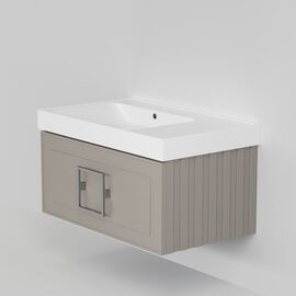 Тумба под раковину La Fenice Cubo Cappuccino бежевая 80_