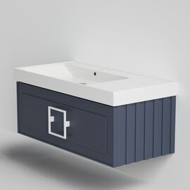 Тумба под раковину La Fenice Cubo Blu Grigio синяя 100_