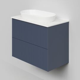 Тумба под раковину La Fenice La Fenice Terra Twin Blu Grigio 80 см синяя матовая_