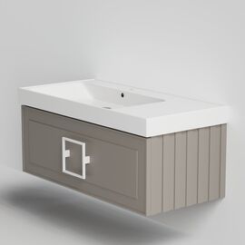 Тумба под раковину La Fenice Cubo Cappuccino бежевая 100_