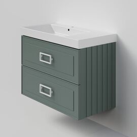 Тумба под раковину La Fenice Cubo Grigio TWIN серо-зеленая 90_