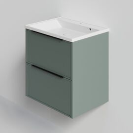 Тумба под раковину La Fenice SIMPLA Grigio TWIN серо-зеленая 100_