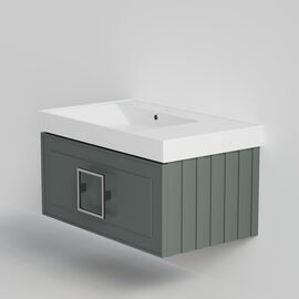 Тумба под раковину La Fenice Cubo Grigio серо-зеленая 80_