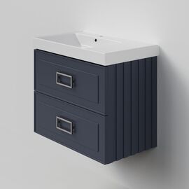 Тумба под раковину La Fenice Cubo Blu Grigio TWIN синяя 80_