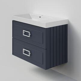 Тумба под раковину La Fenice Cubo Blu Grigio TWIN синяя 90_